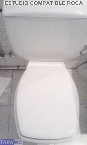 Asiento inodoro ESTUDIO tapawc compatible Roca ARO ABIERTO FORMA DE HERRADURA