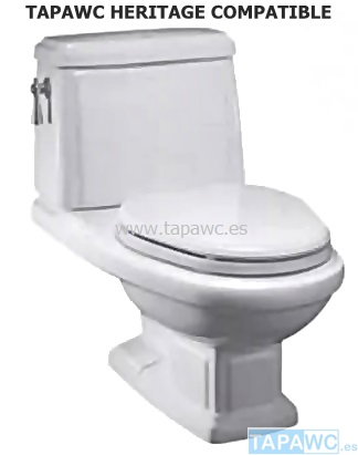 Asiento inodoro HERITAGE tapawc compatible Porcher ideal standard