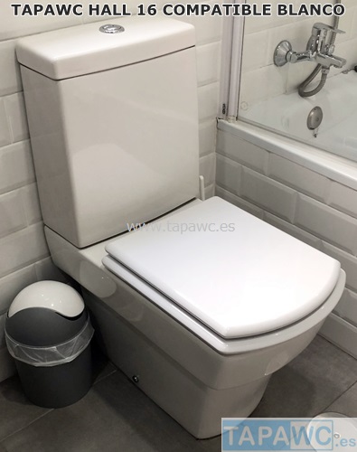 Asiento inodoro HALL SUSPENDIDO d.o.16 tapawc compatible Roca