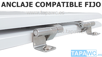 Asiento inodoro ACCESS ARO CERRADO tapawc compatible Roca