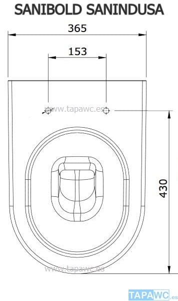 Asiento inodoro SANIBOLD original  tapawc Unisan Sanidusa