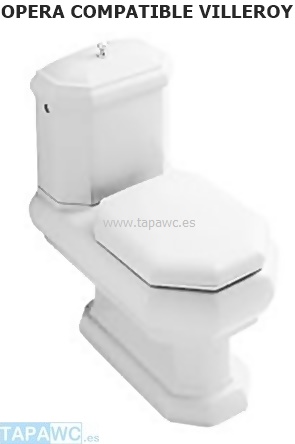 Asiento inodoro OPERA tapawc amortiguado compatible Villeroy