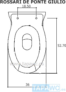 Tapa PMR ROSSARI PONTELLULIO HERRADURA Tapawc Fijo Compatible