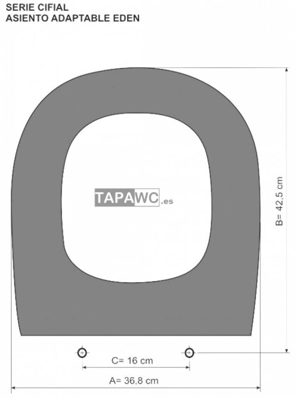 Asiento inodoro 500 tapawc compatible Pozzi Ginori