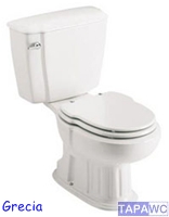 Asiento inodoro GRECIA tapawc compatible Sanitana AMORTIGUADO