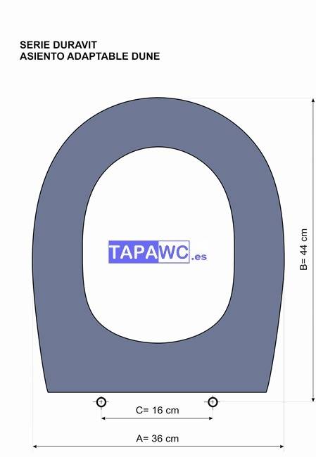 Asiento inodoro DUNE tapawc compatible Duravit