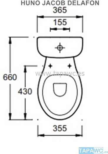 Asiento inodoro HUNO MIDEO BRIVE ATILA original tapawc Jacob Delafon