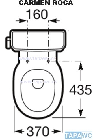 Asiento inodoro CARMEN NUEVO compatible tapawc Roca  AMORTIGUADO