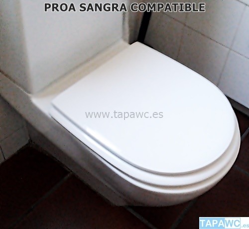 Asiento inodoro PROA tapawc compatible Sangra