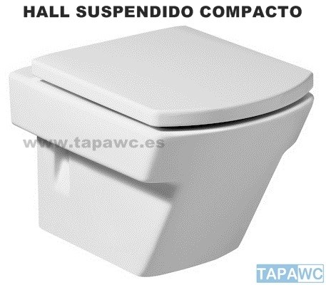 Asiento inodoro HALL SUSPENDIDO d.o.16 tapawc compatible Roca AMORTIGUADO