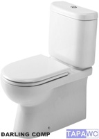 Asiento inodoro DARLING COMPACT RECTO DO21 tapawc compatible Duravit AMORTIGUADO