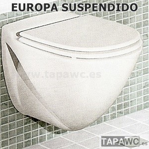Asiento inodoro SUSPENDIDO EUROPA Tapawc Fijo Compatible Porsan/Sangra