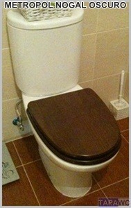 Asiento inodoro METROPOL tapawc compatible Gala AMORTIGUADO