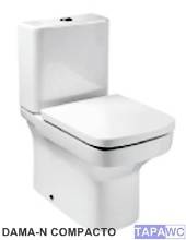 Asiento inodoro DAMA-N COMPACTO original tapawc Roca