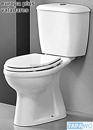Asiento inodoro EUROPA PLUS tapawc compatible Valadares AMORTIGUADO