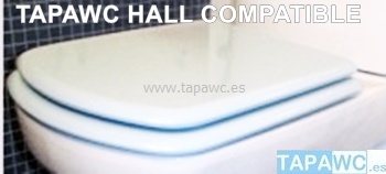 Asiento inodoro HALL SUSPENDIDO d.o.16 tapawc compatible Roca AMORTIGUADO