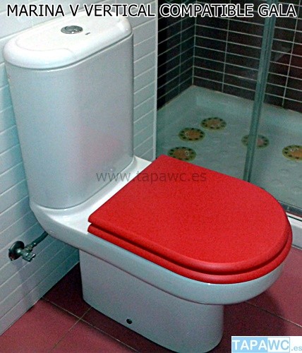 Asiento inodoro MARINA V tapawc compatible Gala AMORTIGUADO