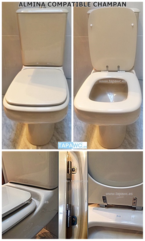 Asiento inodoro ALMINA tapawc compatible Bellavista AMORTIGUADO