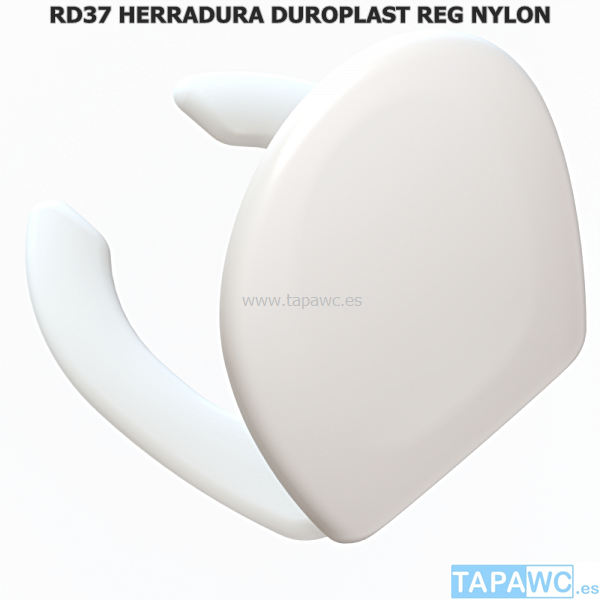 Tapa Wc RD37-HERRADURA simil duroplast anclaje regulable nylon (Ultimas 3 uds)
