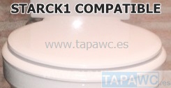 Asiento inodoro STARCK1 compatible tapawc Duravit AMORTIGUADO