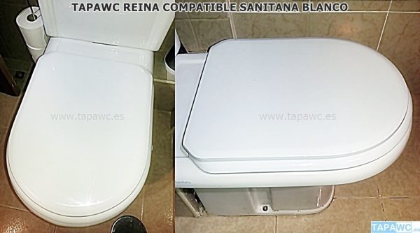 Asiento inodoro REINA amortiguado tapawc compatible Sanitana