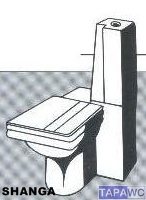 Asiento inodoro SHANGA tapawc compatible Selles