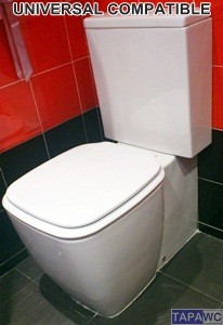 Asiento inodoro UNIVERSAL tapawc compatible Gala