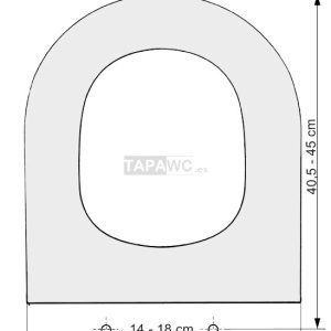 Asiento amortiguado RECTO RT36 dm tapawc standard