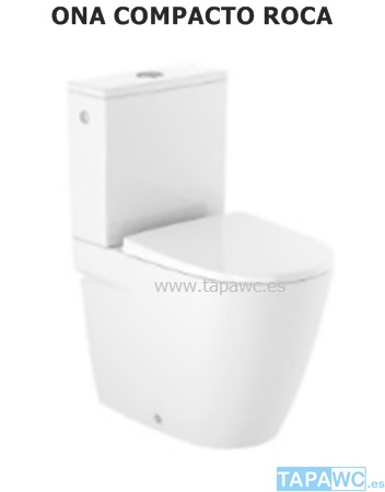 Asiento inodoro ONA COMPACTO 40X36X20 original tapawc Roca