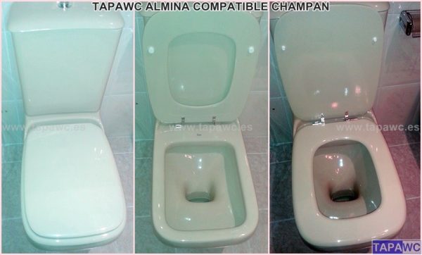 Asiento inodoro ALMINA tapawc compatible Bellavista AMORTIGUADO